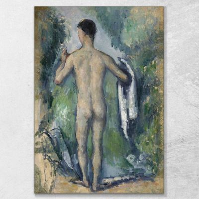 Bagnante In Piedi Vista Da Dietro Paul Cézanne pcz210 quadro stampa su tela