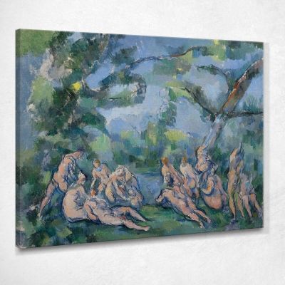 I Bagnanti Paul Cézanne pcz222 quadro stampa su tela