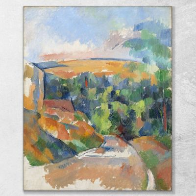 La Curva Della Strada Paul Cézanne pcz224 quadro stampa su tela