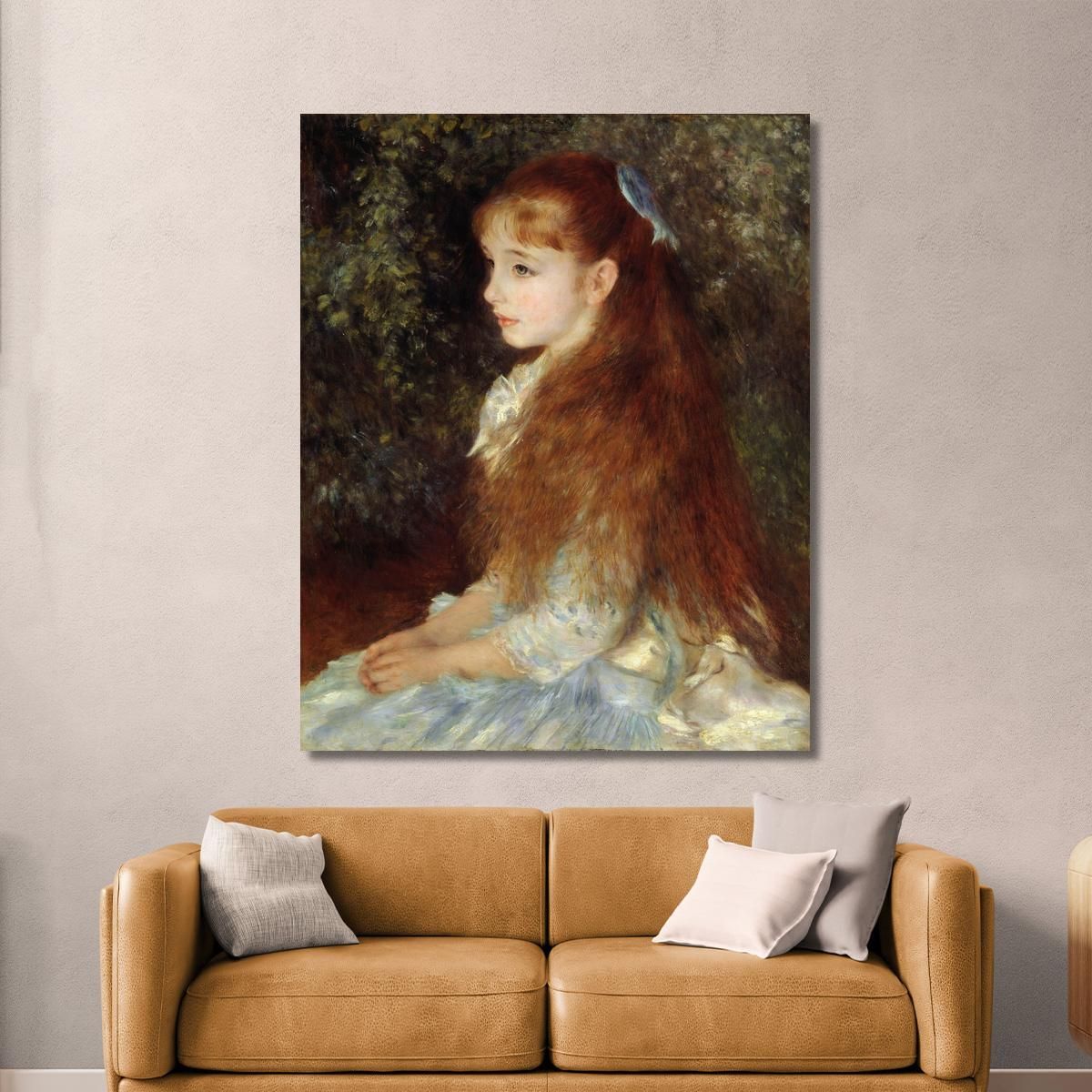 Ritratto Di Mademoiselle Irène Cahen D'Anvers Pierre-Auguste Renoir par21 quadro stampa su tela