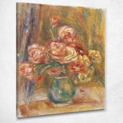 Vaso Di Rose Pierre-Auguste Renoir par33 quadro stampa su tela