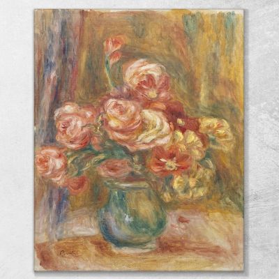 Vase Of Roses Pierre-Auguste Renoir, par33 canvas print