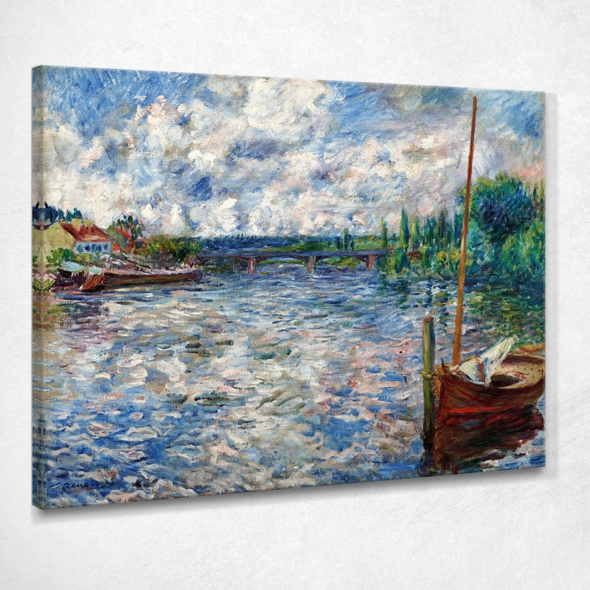 Tableau Impression Sur Toile – Bain De Salerne, D'après Pierre-Auguste Renoir