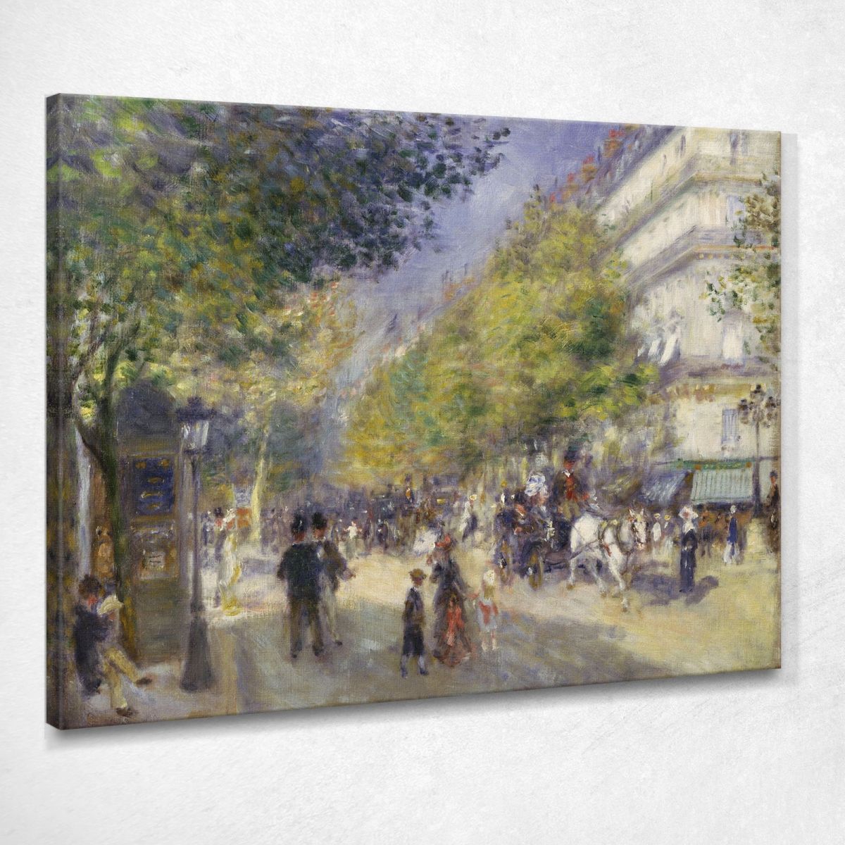 I Grandi Boulevard Pierre-Auguste Renoir par62 quadro stampa su tela I Grandi Boulevard Pierre-Auguste Renoir par62 quadro stampa su tela
