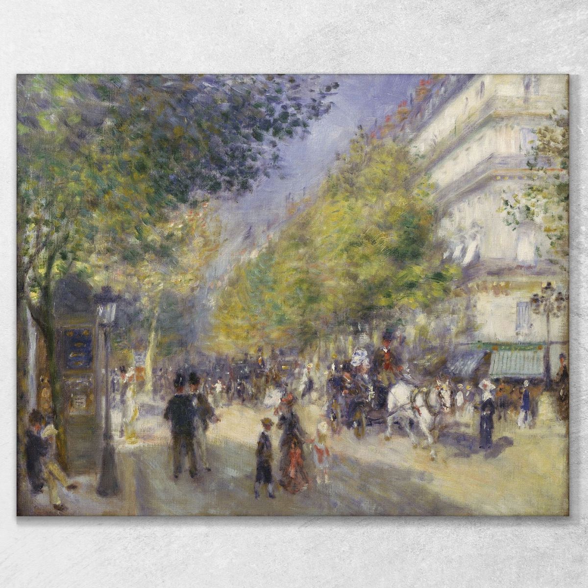 I Grandi Boulevard Pierre-Auguste Renoir par62 quadro stampa su tela