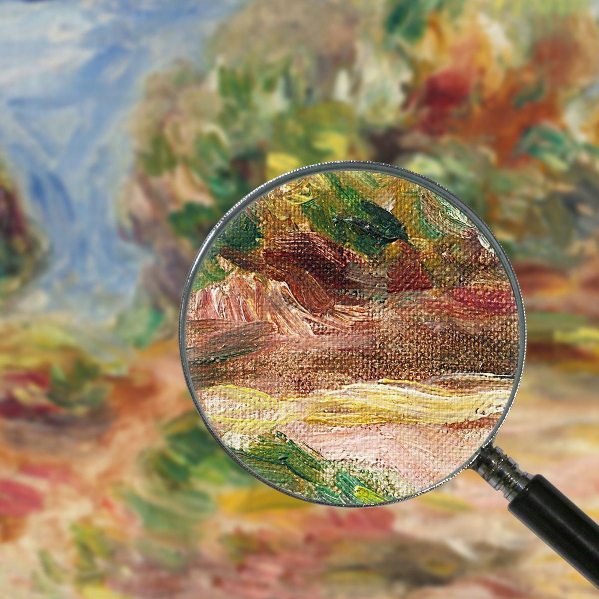 Paysage De Cagnes Pierre-Auguste Renoir tableau impression