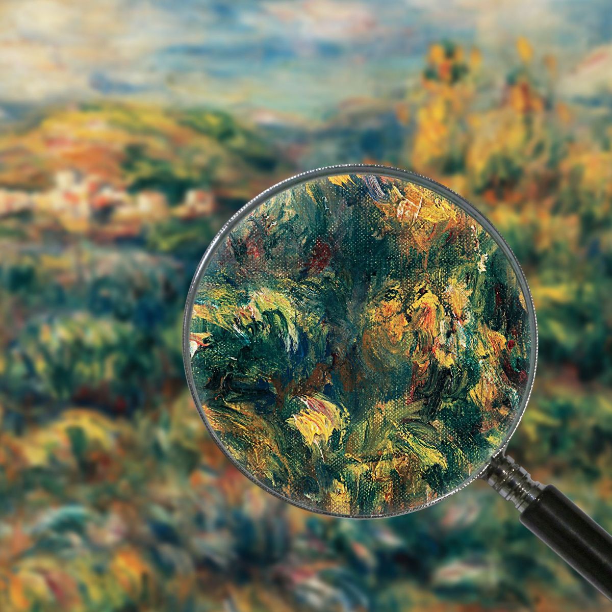 Paysage De Cagnes 1905-1908 Pierre-Auguste Renoir tableau