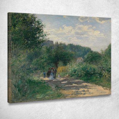 Una Strada A Louveciennes Pierre-Auguste Renoir par130 quadro stampa su tela