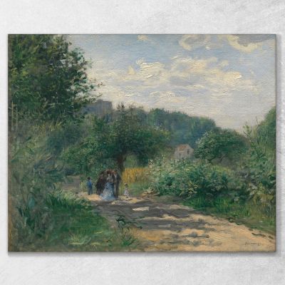 A Road In Louveciennes Pierre-Auguste Renoir, par130 canvas print