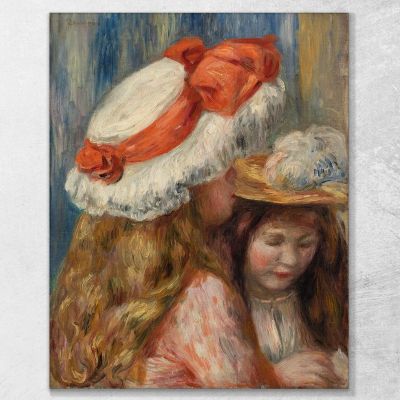 Girls With Hats Pierre-Auguste Renoir, par249 canvas print