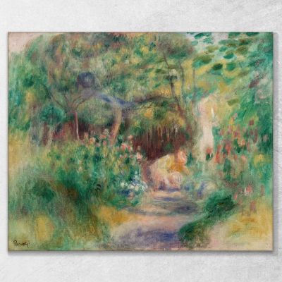 Landscape With Woman Gardening Pierre-Auguste Renoir, par300 canvas print