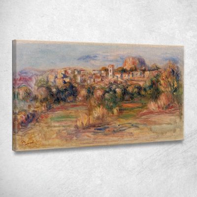 Paesaggio La Gaude Paesaggio La Gaude Pierre-Auguste Renoir par302 quadro stampa su tela