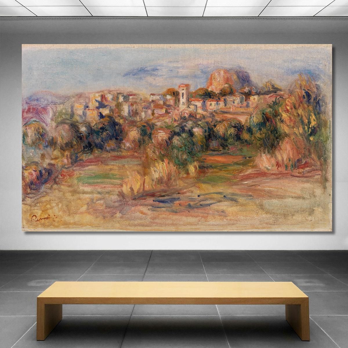 Paesaggio La Gaude Paesaggio La Gaude Pierre-Auguste Renoir par302 quadro stampa su tela