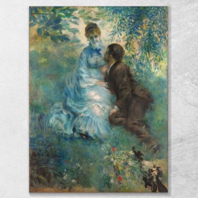 Amantes Pierre-Auguste Renoir, par327 cuadro en lienzo