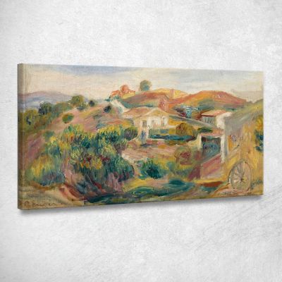 Paesaggio Con Case Pierre-Auguste Renoir par384 quadro stampa su tela