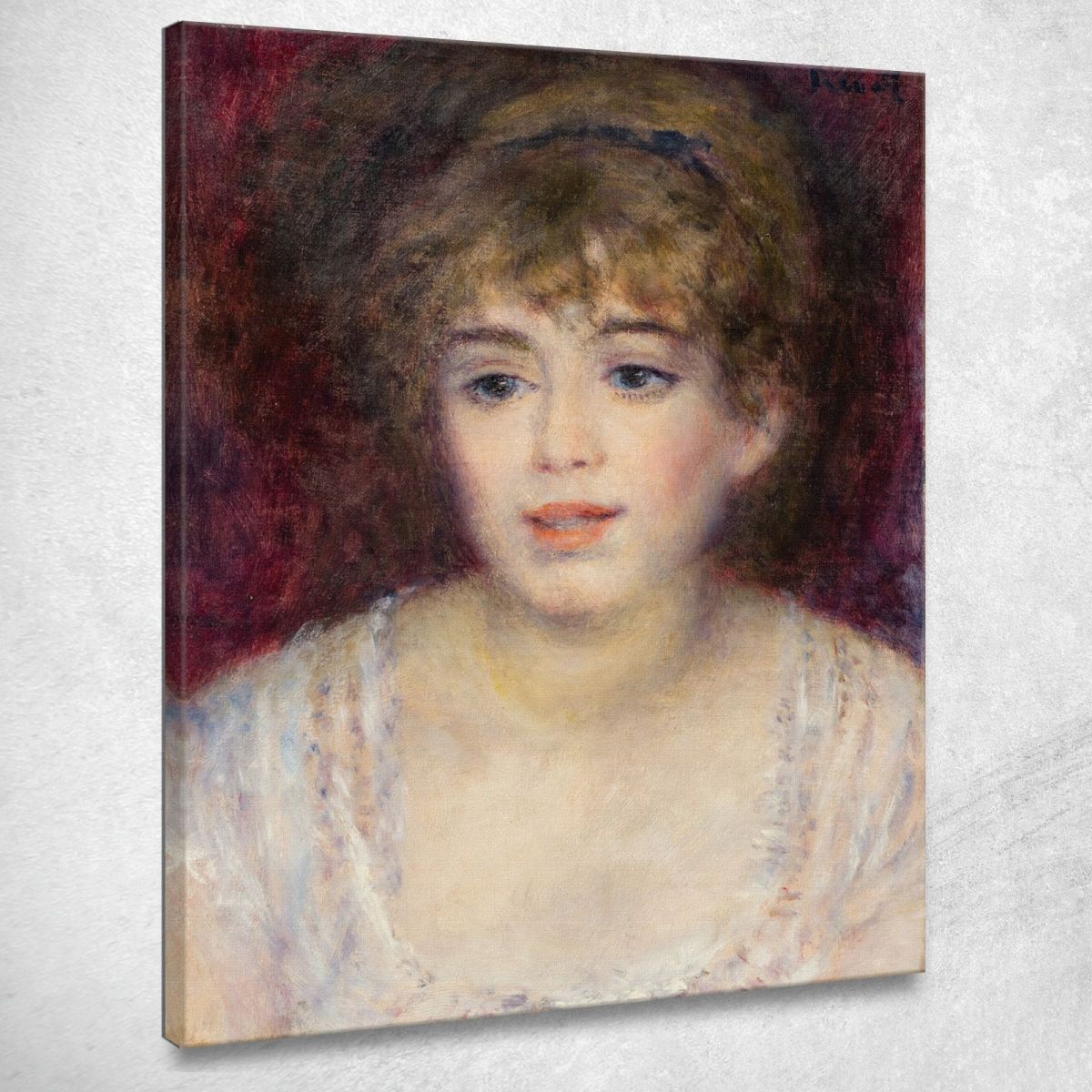 Portrait Of Jeanne Samary Pierre-Auguste Renoir canvas print