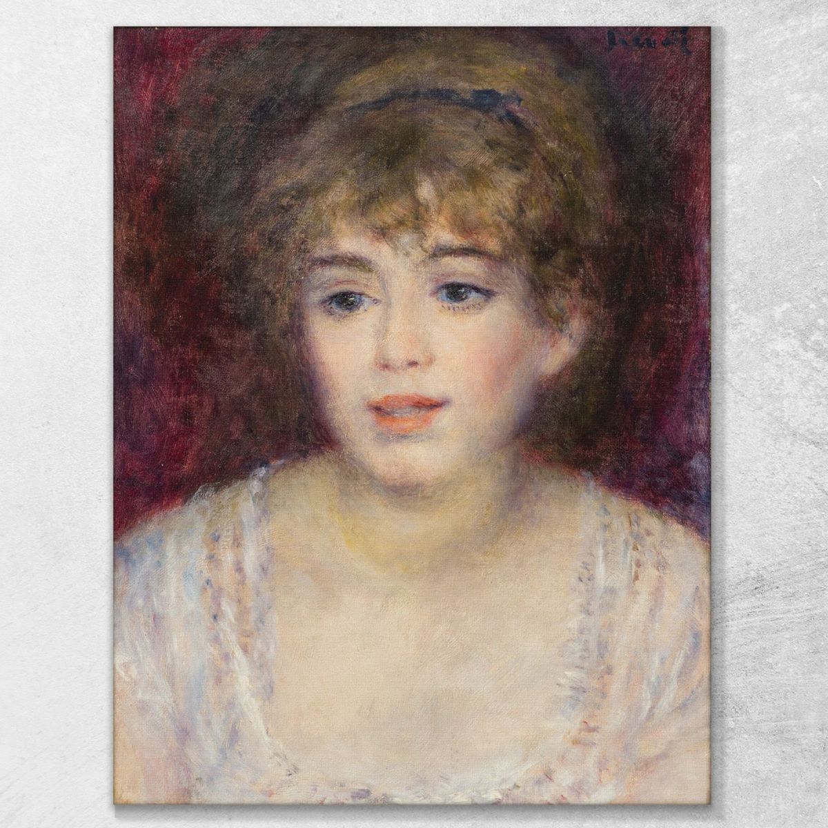 Portrait Of Jeanne Samary Pierre-Auguste Renoir canvas print