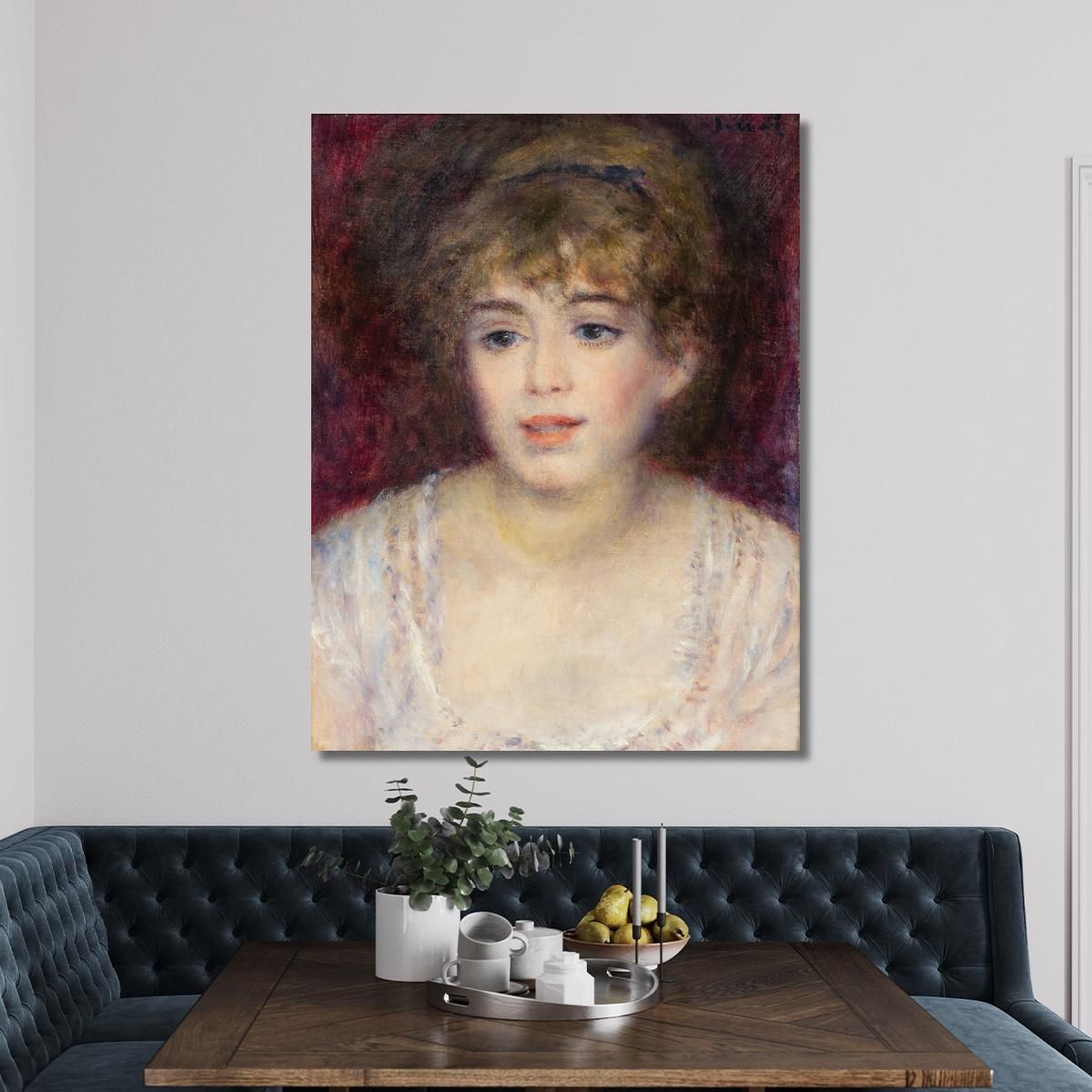 Renoir、PORTRAIT DE JEANNE SAMARY、希少画集画 File:Pierre-Auguste Renoir - Portrait de l'actrice Jeanne