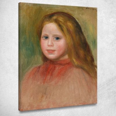 Ritratto Di Giovane Ragazza Pierre-Auguste Renoir par413 quadro stampa su tela