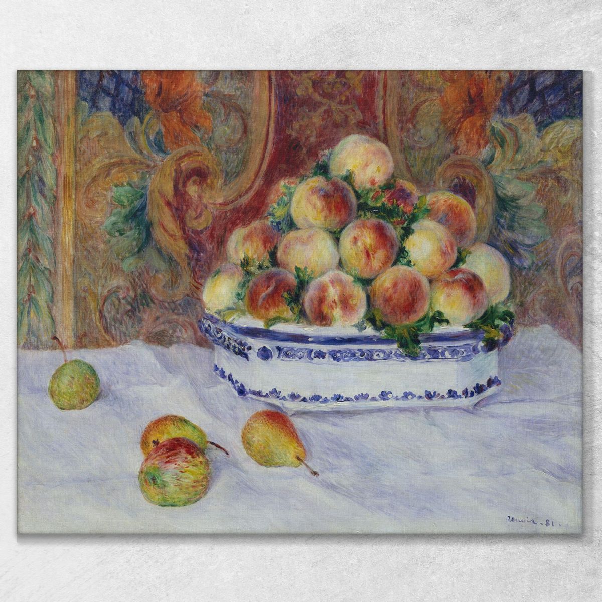Nature Morte Aux Pêches Pierre-Auguste Renoir tableau