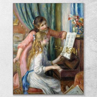Two Young Girls At The Piano Pierre-Auguste Renoir, par487 canvas print