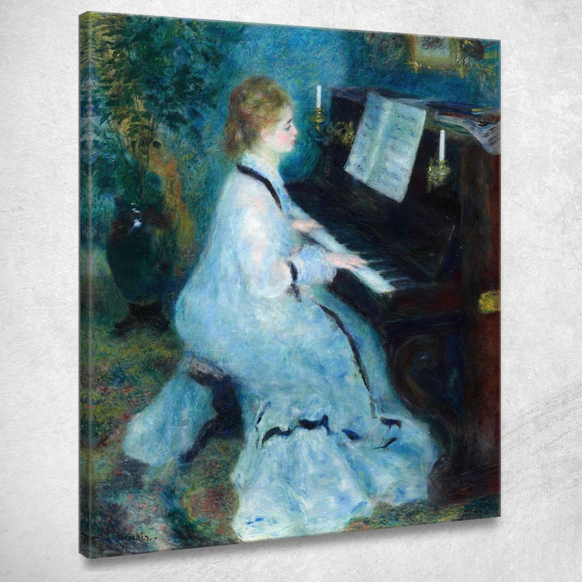 Woman At The Piano Pierre-Auguste Renoir canvas print