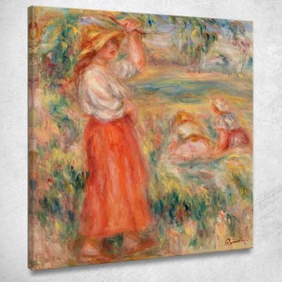 Donne Nei Campi Pierre-Auguste Renoir par522 quadro stampa su tela