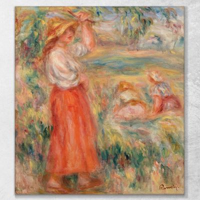 Women In The Fields Pierre-Auguste Renoir, par522 canvas print