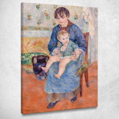 Giovane Madre Pierre-Auguste Renoir par527 quadro stampa su tela