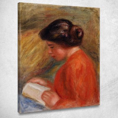 Giovane Donna Che Legge Pierre-Auguste Renoir par530 quadro stampa su tela