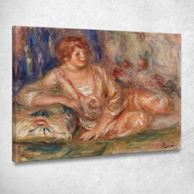 Andrée In Rosa Sdraiata Pierre-Auguste Renoir par540 quadro stampa su tela