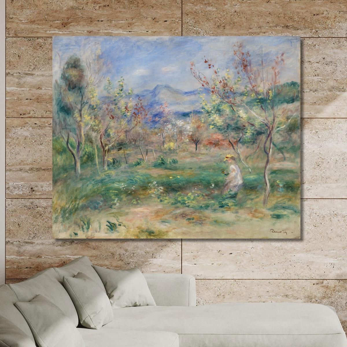 Paesaggio Pierre-Auguste Renoir par570 quadro stampa su tela