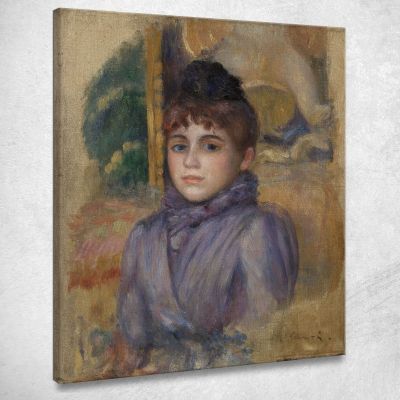 Ritratto Di Una Giovane Donna Pierre-Auguste Renoir par595 quadro stampa su tela