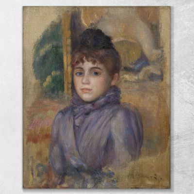 Ritratto Di Una Giovane Donna Pierre-Auguste Renoir par595 quadro stampa su tela