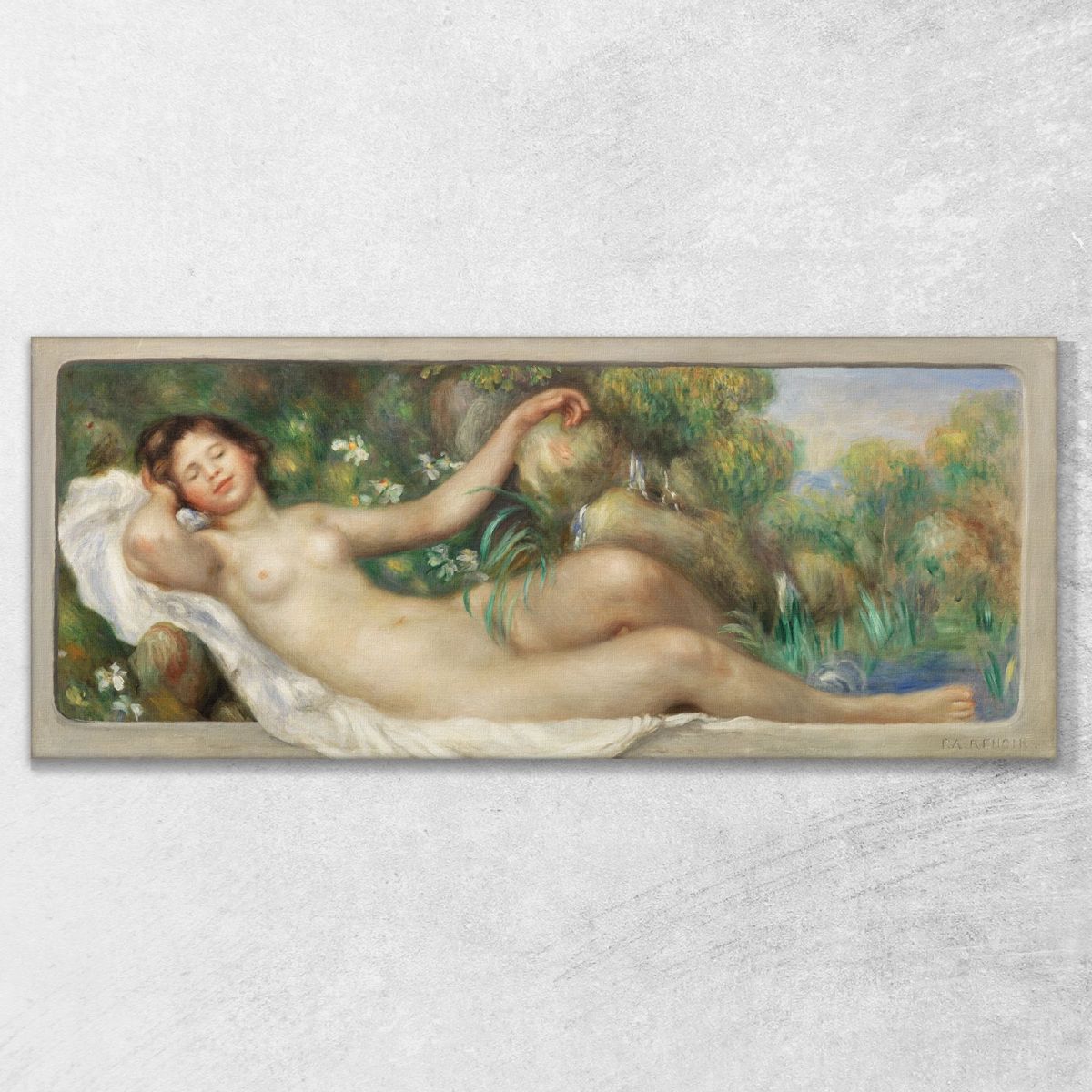Nudo Sdraiato Pierre-Auguste Renoir par600 quadro stampa su tela