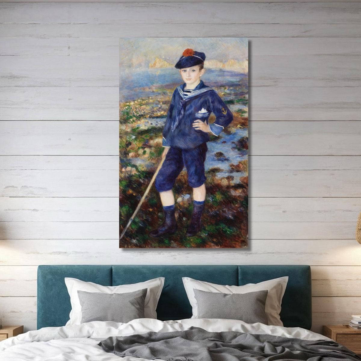 Marinaio Ritratto Di Robert Nunès Pierre-Auguste Renoir par602 quadro stampa su tela