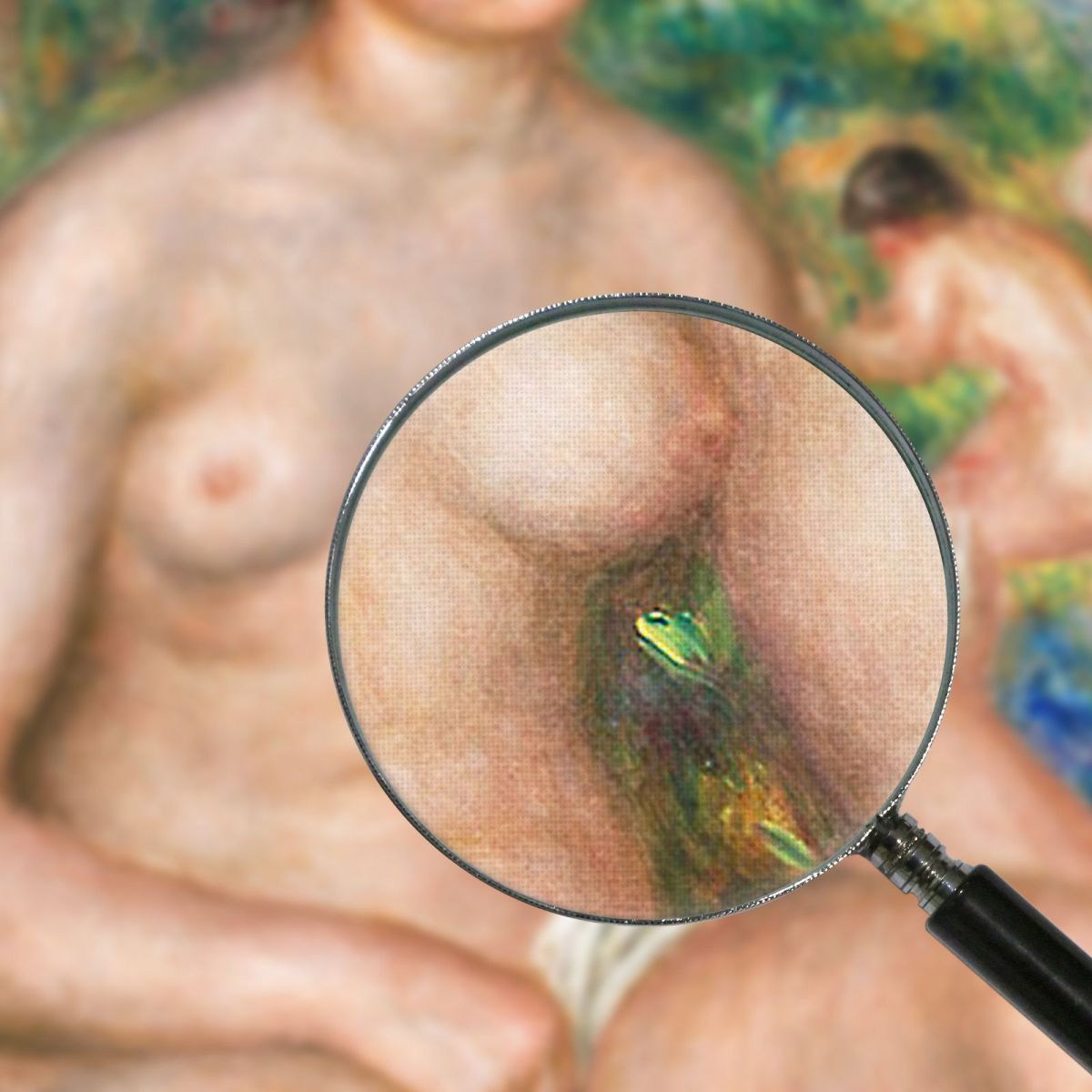 Bagnante Seduta Pierre-Auguste Renoir par603 quadro stampa su tela
