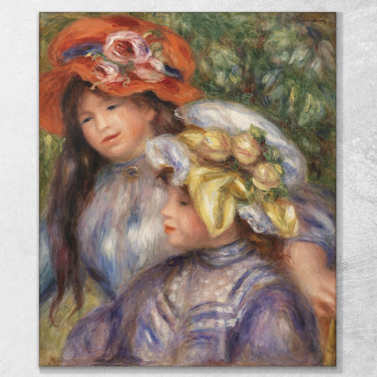 Due Ragazze Pierre-Auguste Renoir par607 quadro stampa su tela