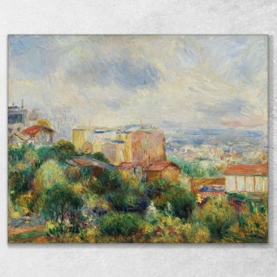 Vista Da Montmartre Pierre-Auguste Renoir par610 quadro stampa su tela