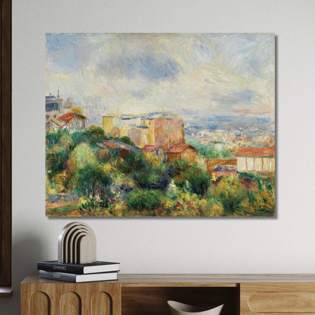 Vista Da Montmartre Pierre-Auguste Renoir par610 quadro stampa su tela