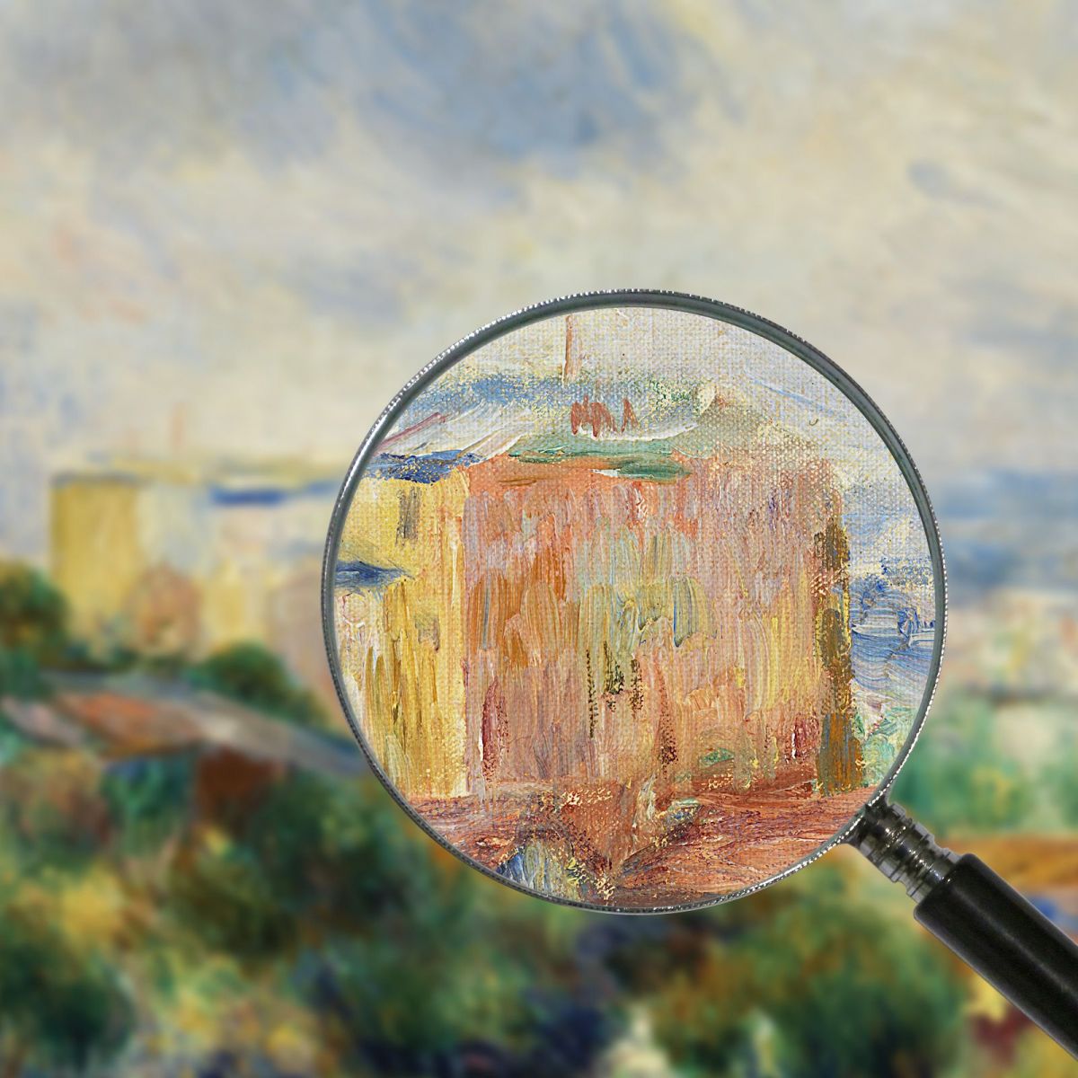 Vista Da Montmartre Pierre-Auguste Renoir par610 quadro stampa su tela
