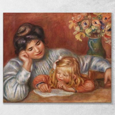 Lezione Di Scrittura 1905 Pierre-Auguste Renoir par620 quadro stampa su tela