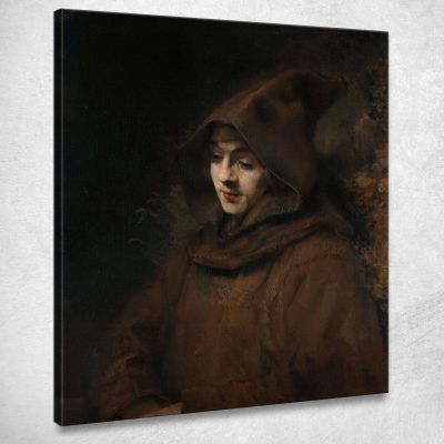 Tito In Abito Da Monaco Rembrandt van Rijn rvr259 quadro stampa su tela