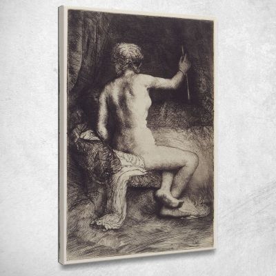 La Donna Con La Freccia Rembrandt van Rijn rvr271 quadro stampa su tela