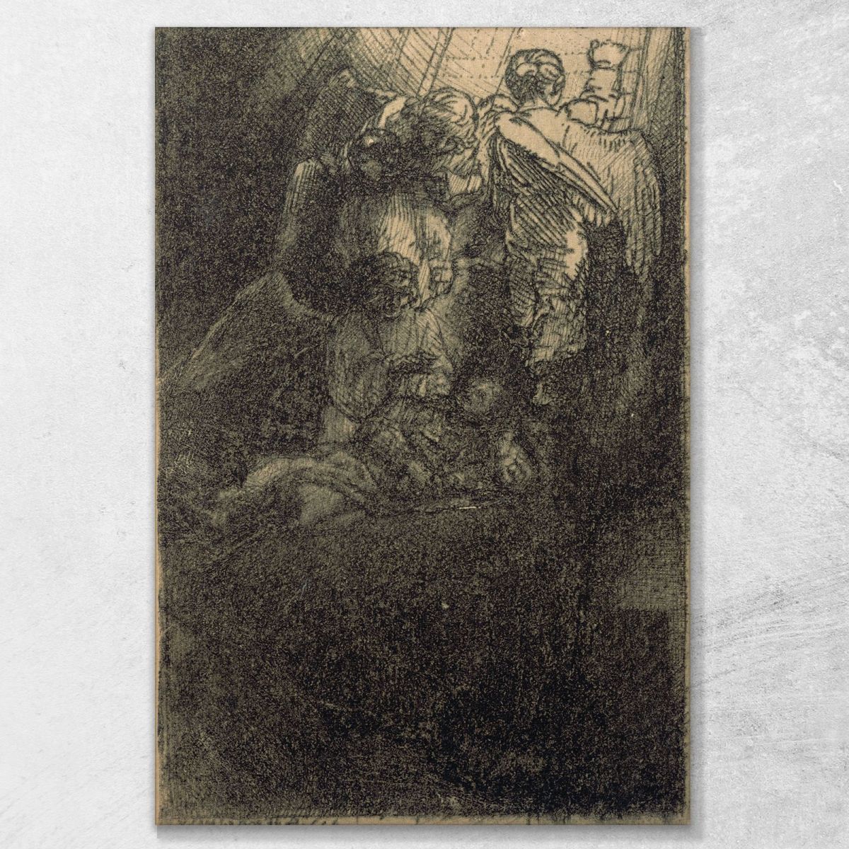 Illustrazione Della Scala Di Giacobbe Per La Piedra Gloriosa Rembrandt van Rijn rvr280 quadro stampa su tela