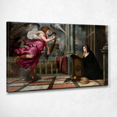 Annunciazione 1540 Titian Tiziano Vecellio ttn8 quadro stampa su tela