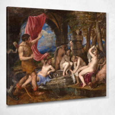 Diana E Atteone Titian Tiziano Vecellio ttn21 quadro stampa su tela