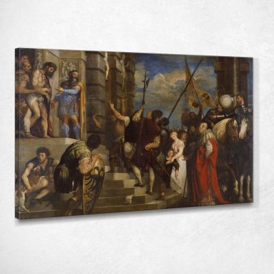 Ecce Homo 3 Titian Tiziano Vecellio ttn24 quadro stampa su tela