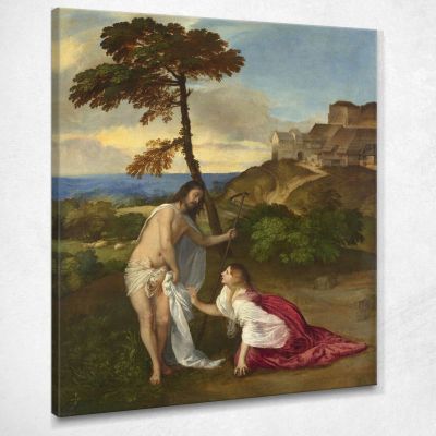 Noli E Tangere Titian Tiziano Vecellio ttn39 quadro stampa su tela