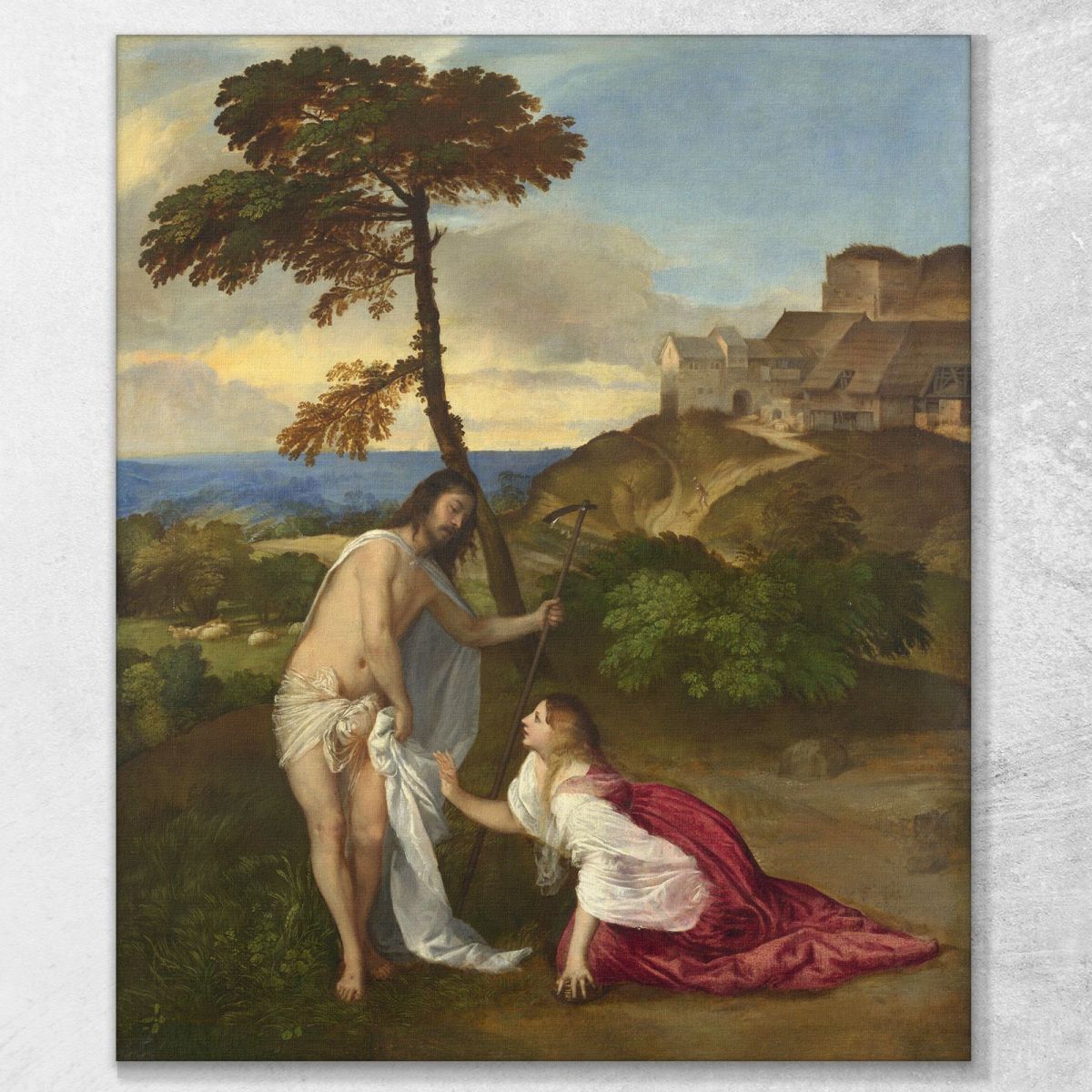 Noli E Tangere Titian Tiziano Vecellio ttn39 quadro stampa su tela